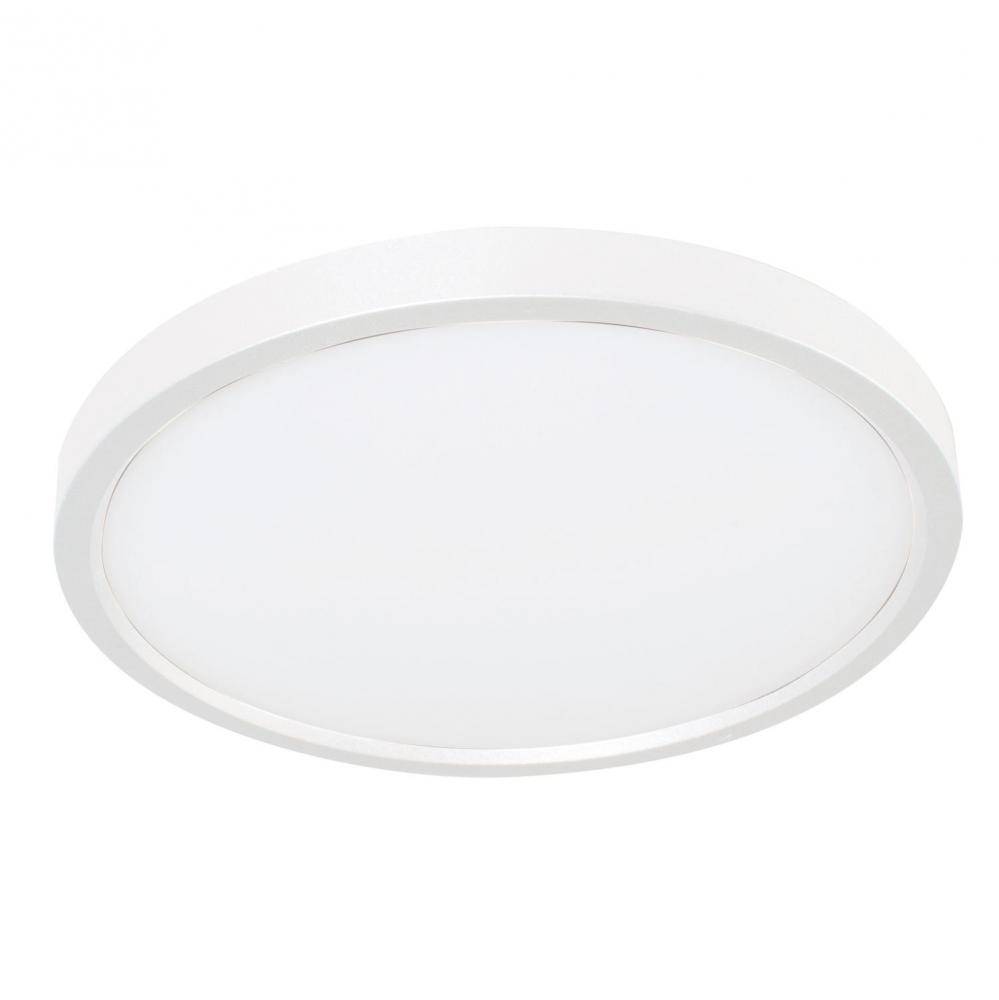 Edge Round 6'' Flush Mount LED 12W 277V,5 CCT,WH