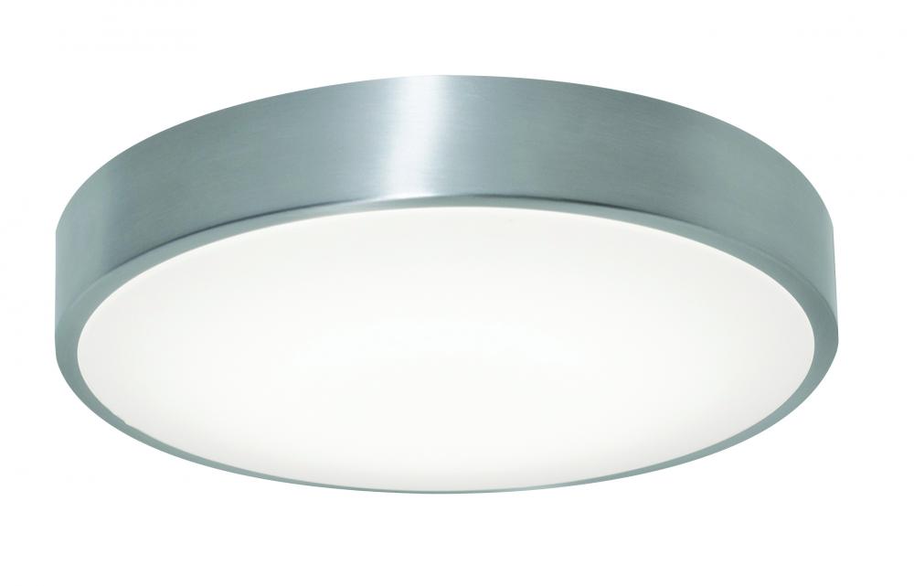 Octavia LED Flushmount - 12'' - Brushed Aluminum