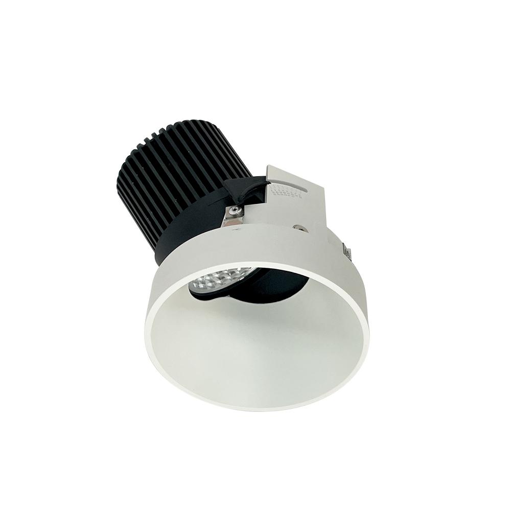 4" Iolite LED Round Trimless Adjustable Slot, 1000lm / 14W, 3500K, White Finish