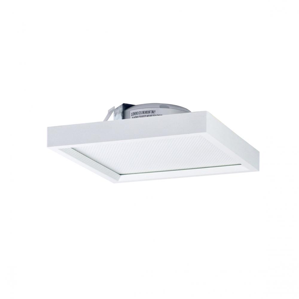 4" SURF Square LED Surface Mount, 750lm / 11W, 3000K, White finish