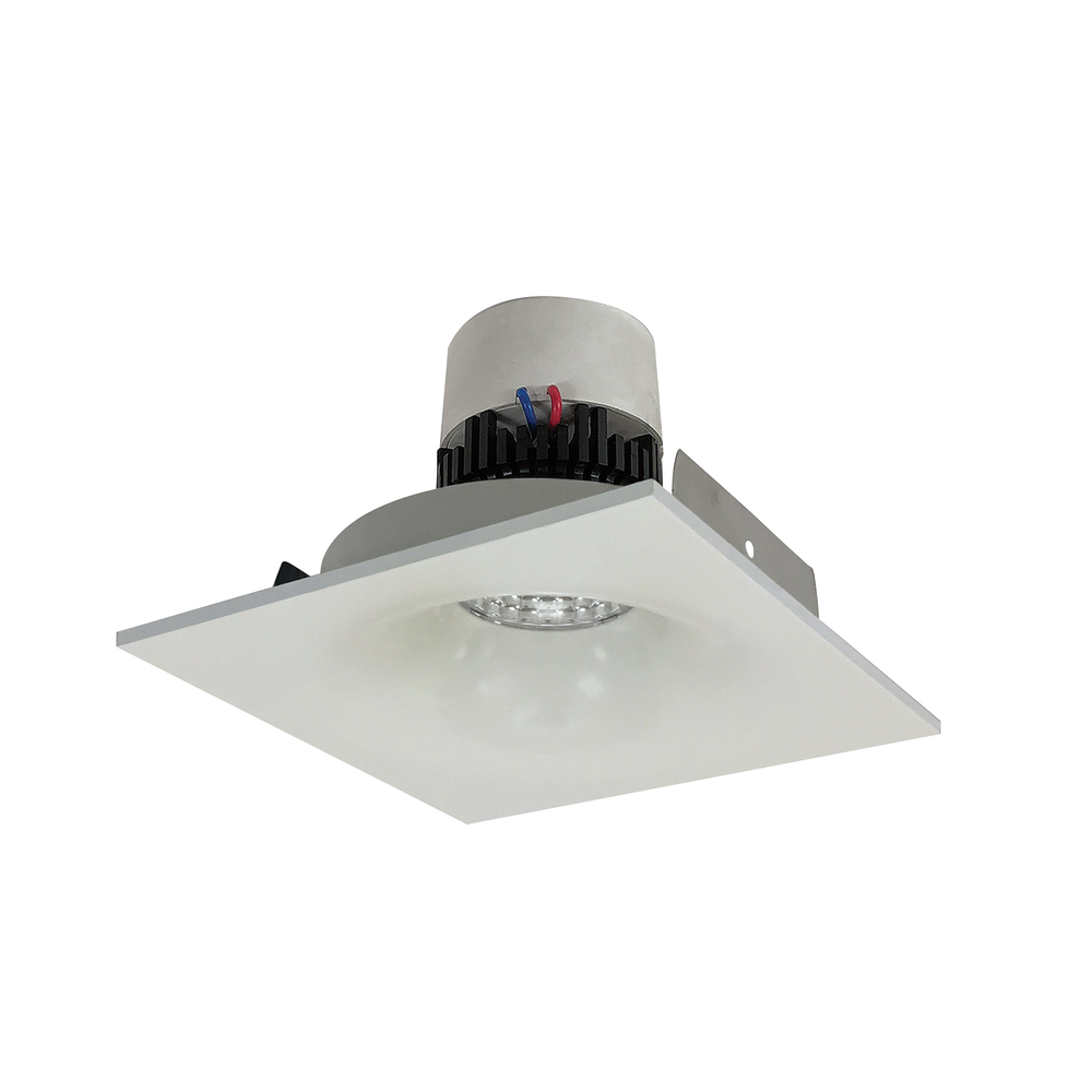 4" Pearl LED Square Bullnose Retrofit, 1000lm / 12W, 2700K, White Finish