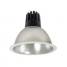 Nora NC3-81L535FDMPW - 8" Sapphire III Round Open Reflector, 4500lm, 3500K, Flood Optic, Diffused Clear Reflector/Matte