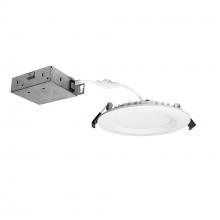 Nora NCSC-R4W2TWMPW - 4" Contractor Series Can-less LED Wafer Downlight with Regressed Baffle, Selectable CCT, Matte