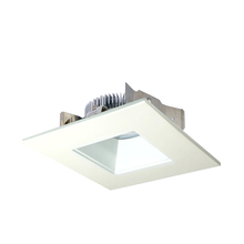 Nora NLCBS-4568540MPW - 4" Cobalt Shallow High Lumen LED Trim, Square/Square Regress, 850lm, 4000K, Matte Powder White