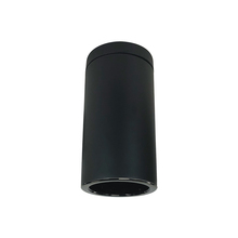 Nora NYLS3-6S1L240NC12BBB - 6" Sapphire III Surface Mount Black Cylinder, Black Reflector/Black Flange, 120-277; 0-10V