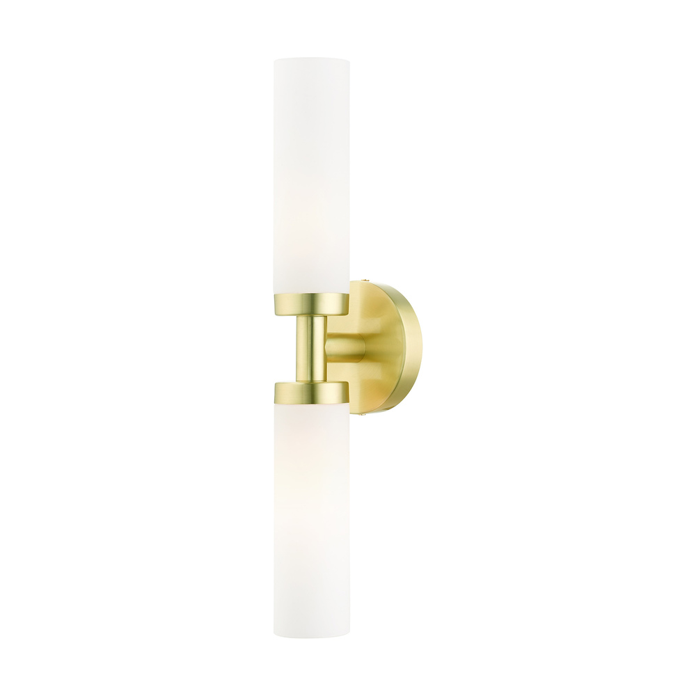 2 Lt Satin Brass ADA Vanity Sconce