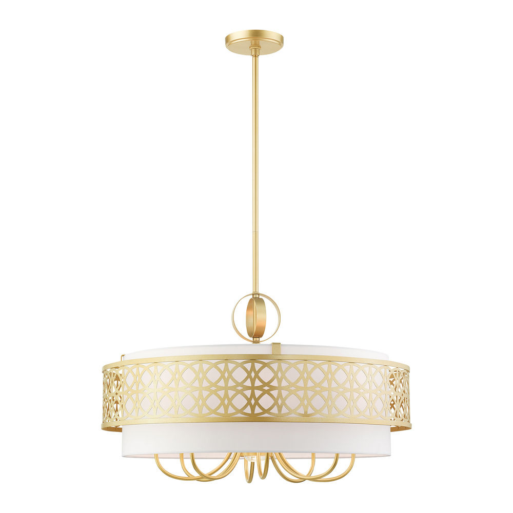 9 Lt Soft Gold Pendant Chandelier