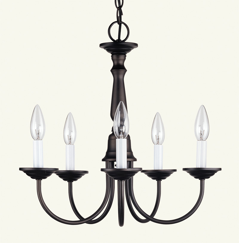 5 Light Bronze Chandelier