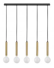 Lark 83206LCB - Large Five Light Linear Chandelier