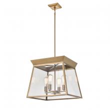 Artcraft AC11852BB - Lucian 4 Light Chandelier 18" Diameter Brushed Brass