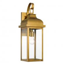 Artcraft AC8180WB - Madrid 1 Light Outdoor Wall Sconce 17.5", Weathered Brass