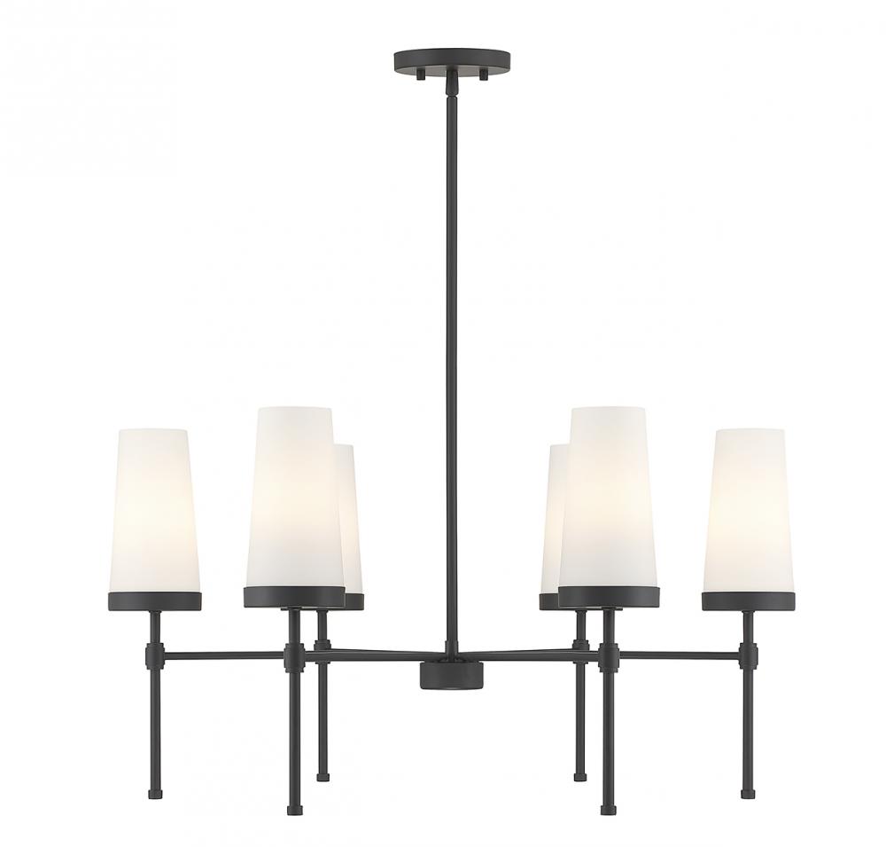 Haynes 6-Light Chandelier in Matte Black