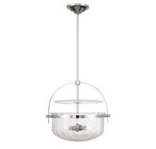 Savoy House 6-4723-4-11 - Denmar 4-Light Convertible Semi-Flush or Pendant in Polished Chrome