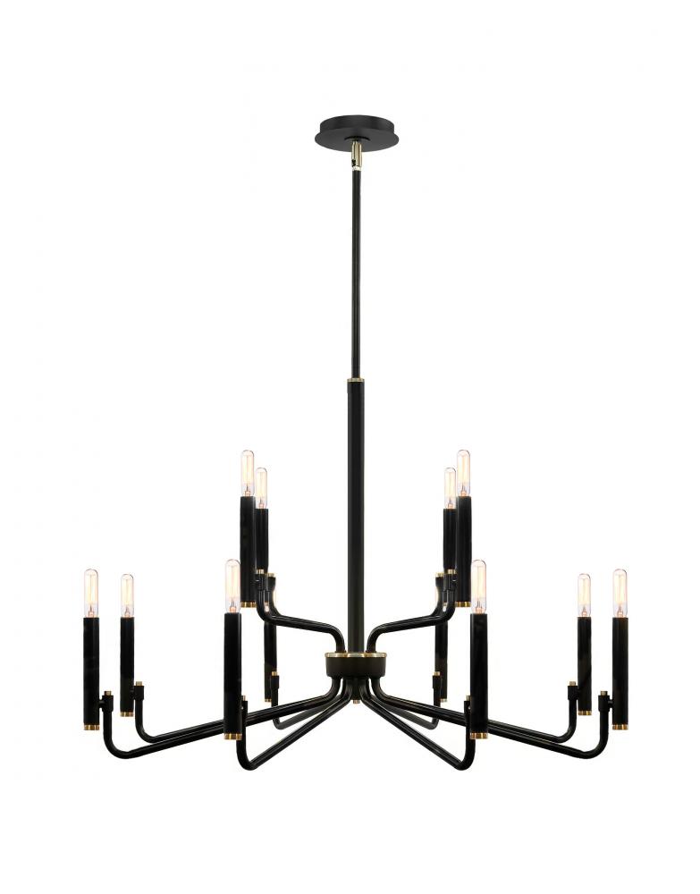 Bedford 32" 2-Tier 12-Light Chandelier