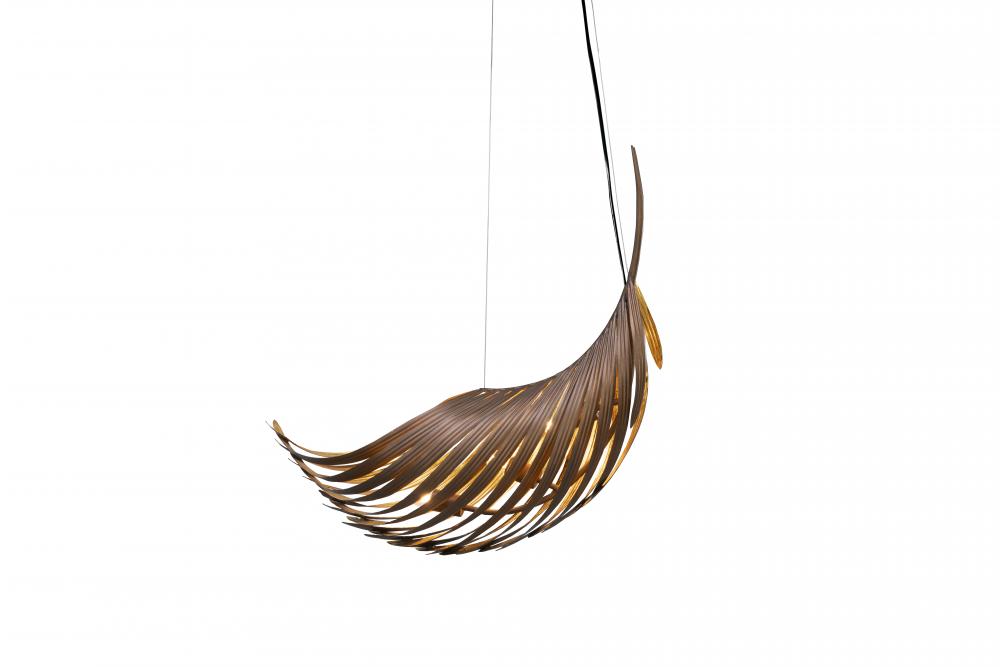 Palmera 39" Curved Leaf Pendant