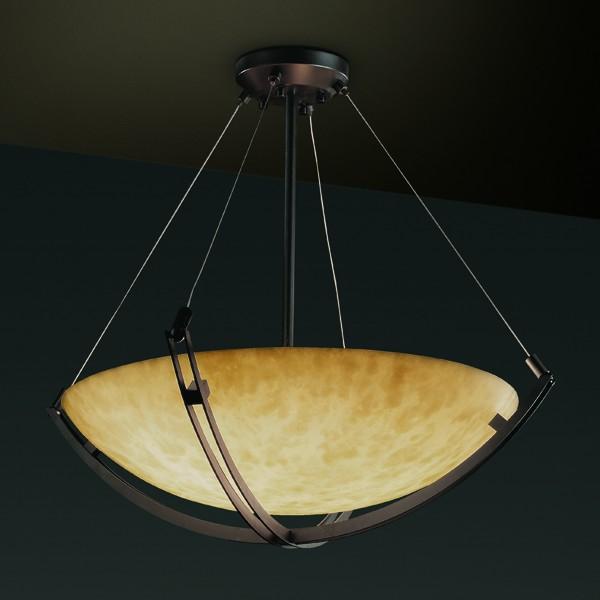 18" Pendant Bowl w/ Crossbar