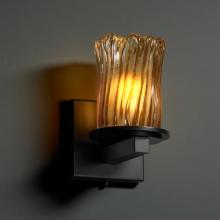 Justice Design Group GLA-8771-16-CLRT-MBLK - Dakota 1-Light Wall Sconce