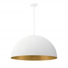 Justice Design Group NSH-9842-MTGD - Elias 24" 5-Light Dome Pendant