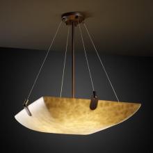 Justice Design Group CLD-9622-35-DBRZ-LED-5000 - 24" Pendant Bowl w/ U-Clips