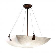 Justice Design Group CLD-9642-25-DBRZ-LED-5000 - 24" Pendant Bowl w/ Tapered Clips