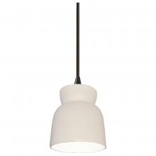 Justice Design Group CER-6515-MAT-MBLK-BKCD-LED1-700 - Large Hourglass LED Pendant