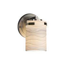 Justice Design Group POR-8451-10-WAVE-NCKL - Atlas 1-Light Wall Sconce