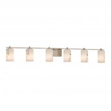 Justice Design Group FAL-8446-10-NCKL - Era 6-Light Bath Bar