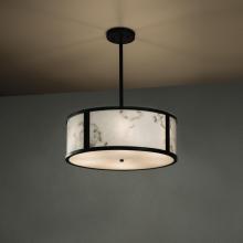 Justice Design LumenAria Tribeca 48 Drum Pendant - Matte Black - FAL-9547-MBLK