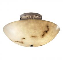 Justice Design Group FAL-9690-37-NCKL-LED-2000 - 14" Round Semi-Flush Bowl