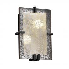 Justice Design Group FSN-5551-DROP-MBLK-LED-2000 - Clips Rectangle Wall Sconce (ADA)