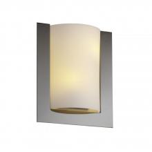 Justice Design Group FSN-5562-OPAL-DBRZ-LED-2000 - Framed Rectangle 3-Sided Wall Sconce (ADA)
