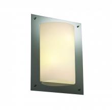 Justice Design Group FSN-5563-OPAL-DBRZ-LED-2000 - Framed Rectangle 4-Sided Wall Sconce (ADA)