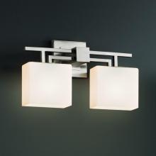 Justice Design Group FSN-8702-55-OPAL-NCKL - Aero 2-Light Bath Bar