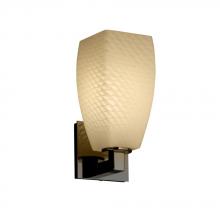 Justice Design Group FSN-8921-15-WEVE-MBLK - Modular 1-Light Wall Sconce