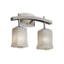 Justice Design Group GLA-8592-26-WHTW-MBLK - Archway 2-Light Bath Bar