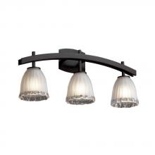 Justice Design Group GLA-8593-30-LACE-DBRZ - Archway 3-Light Bath Bar