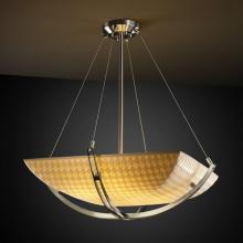 Justice Design Group PNA-9722-25-CHKR-MBLK-LED-5000 - 24" Pendant Bowl w/ Crossbar