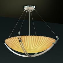 Justice Design Group PNA-9722-35-PLET-NCKL-LED-5000 - 24" Pendant Bowl w/ Crossbar