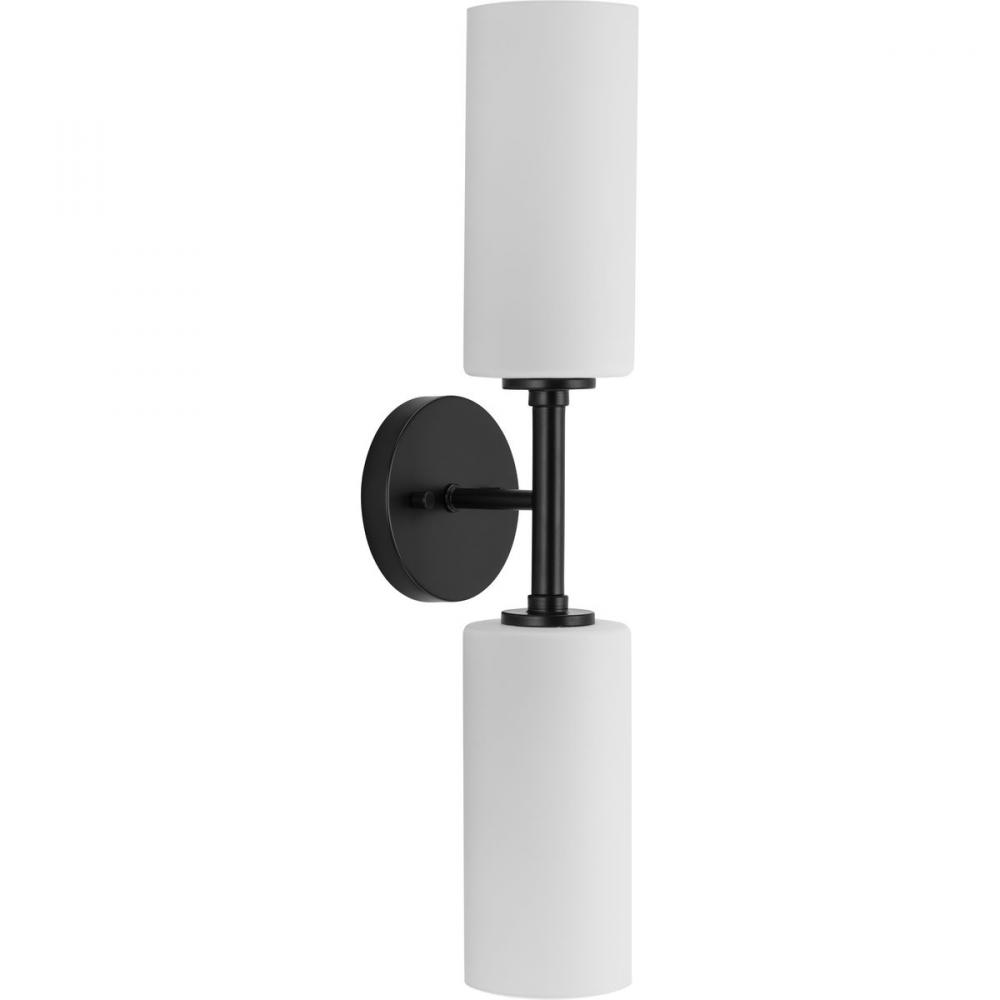 Cofield Collection Two-Light Matte Black Transitional Wall Bracket