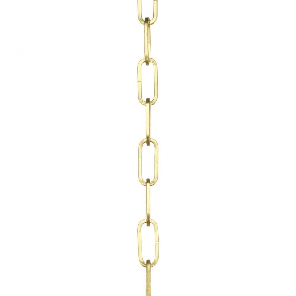 Accessory Chain - 10' of 9 Gauge Chain in Brushed Brass