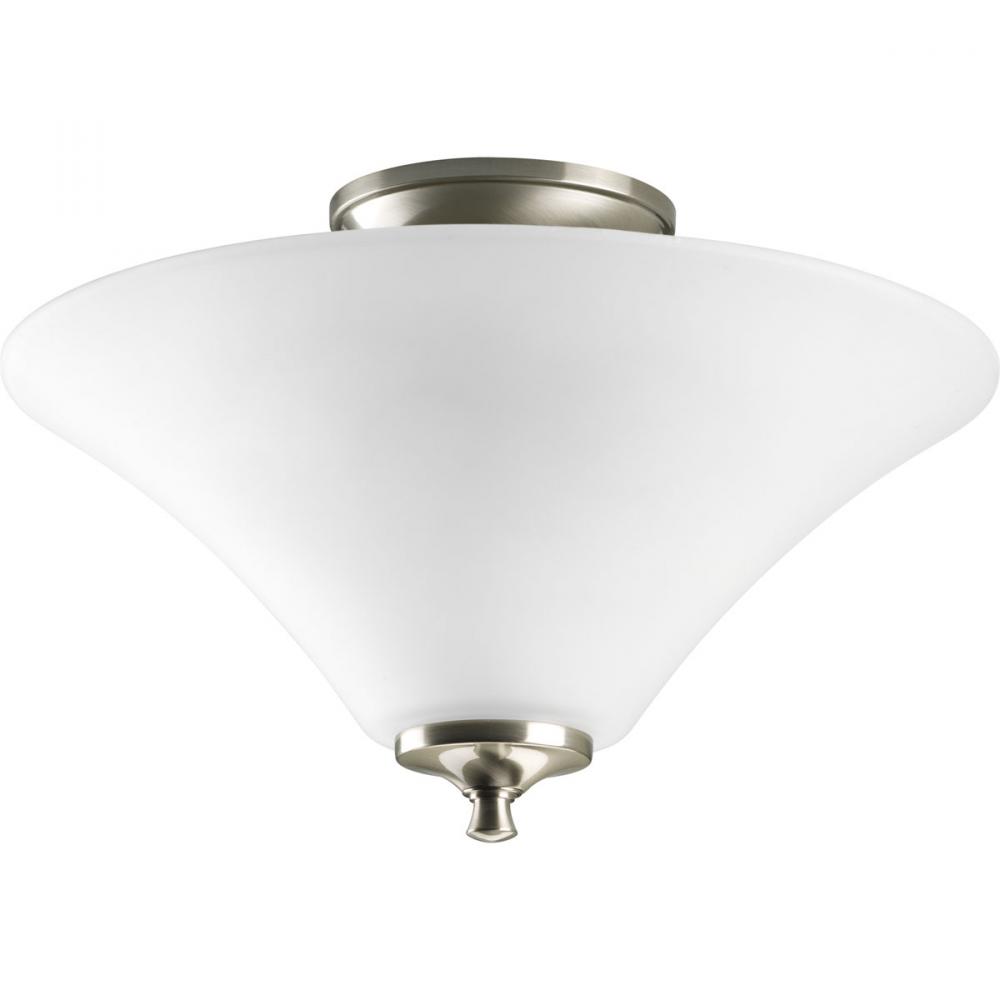 Joy Collection Two-Light 13-1/4" Semi Flush