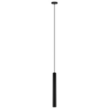 Eglo 62548A - 1x10W LED GU10 Single Tube Pendant With Matte Black Finish