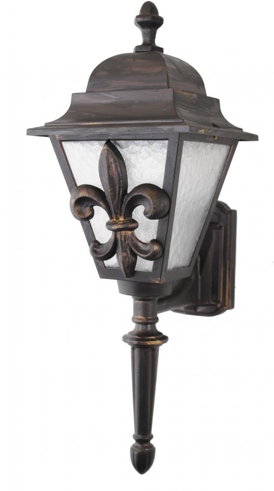 Americana Collection Fleur De Lis Series Model FL1774 Medium Outdoor Wall Lantern