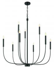 Craftmade 59829-FB - Traci 9 Light Chandelier in Flat Black