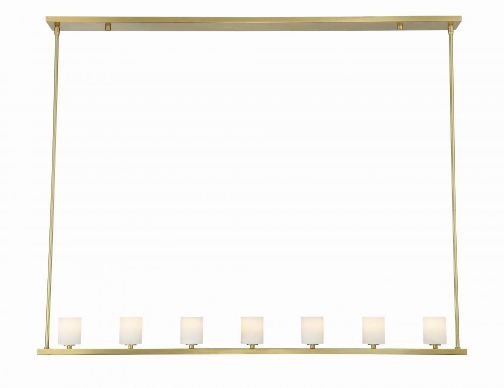 Aragon 7 Light Soft Brass Chandelier