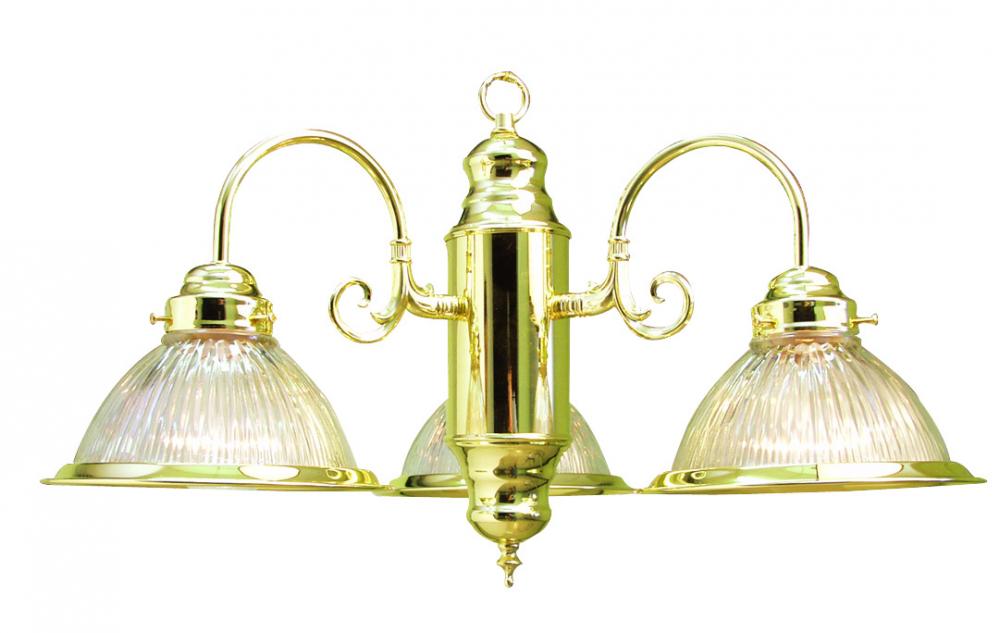 Brass Down Chandelier