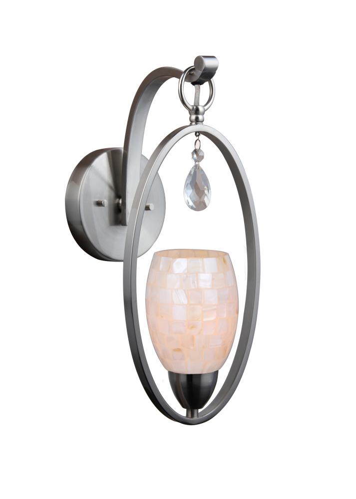 Woodbridge Lighting 15741STN-C20407 Olivia Pearl Wall Sconce