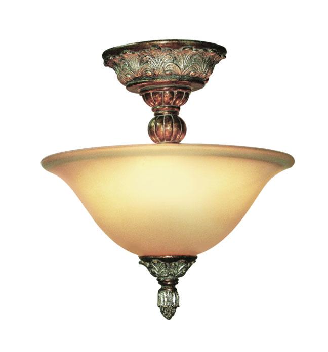 Bronze Bowl Semi-Flush Mount