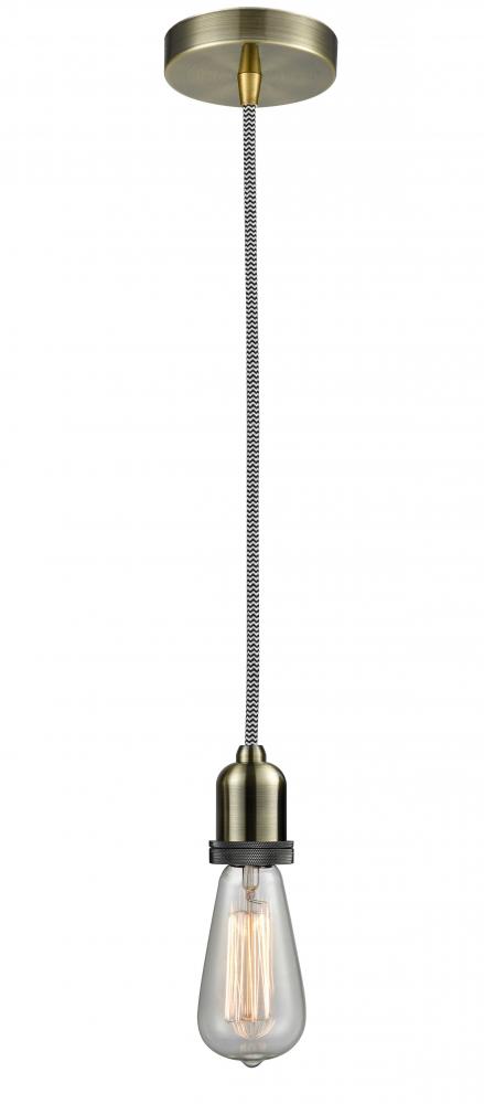 Whitney - 1 Light - 2 inch - Antique Brass - Cord hung - Mini Pendant