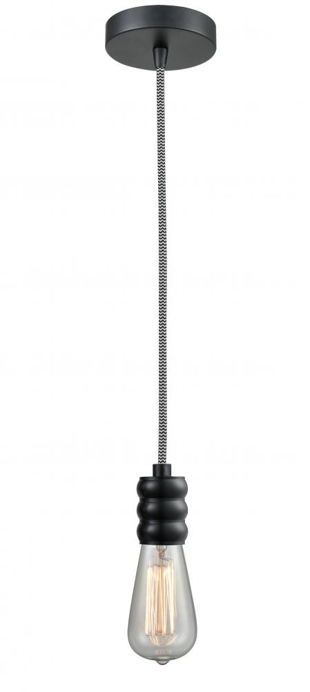 Gatsby - 1 Light - 2 inch - Matte Black - Cord hung - Mini Pendant